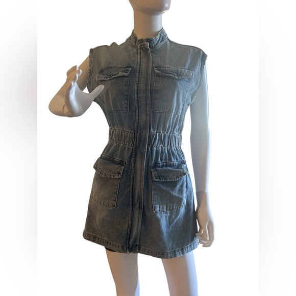 Forever 21 Cinched Denim
Womens Sleeveless Empire Waist
Dress Juniors Size S - Picture 6 of 11